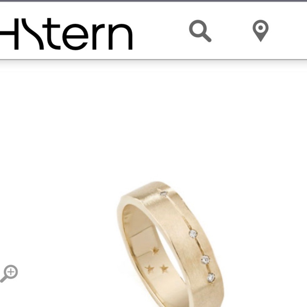 Designer H.Stern ‘Code’ Gold Ring w/diamonds